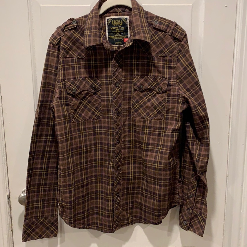 Men’s Original Jordan Craig Plaid Shirt Size Med